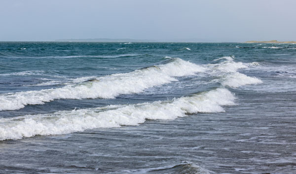waves at a beach